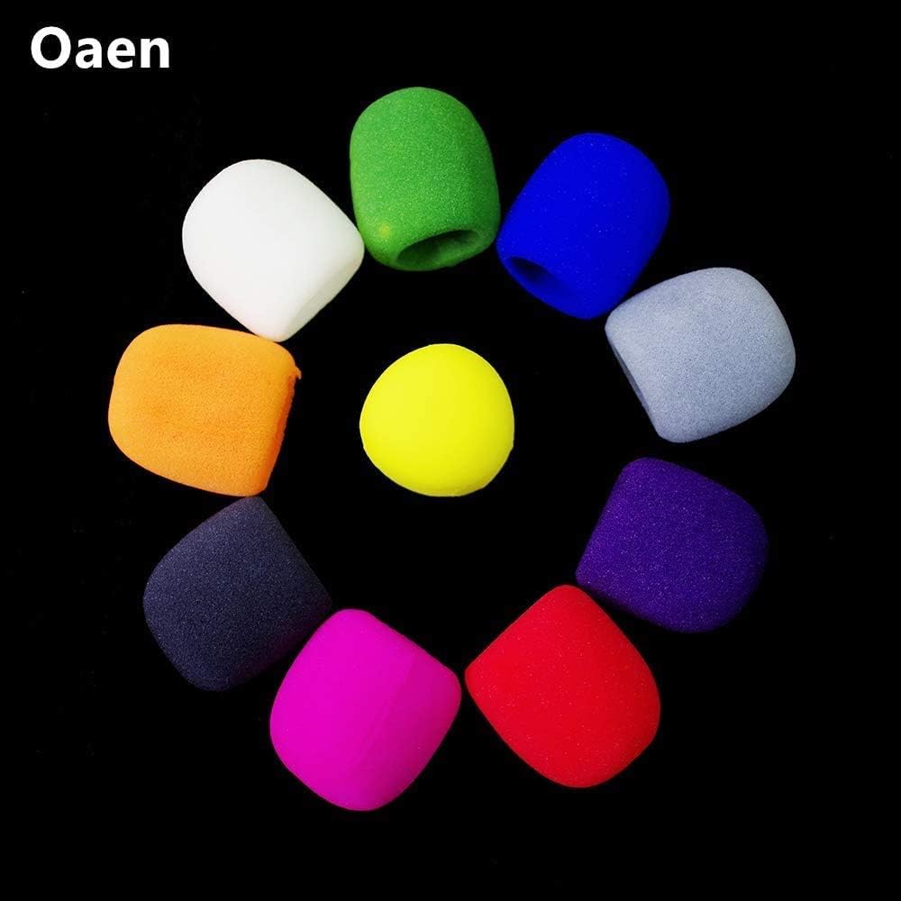 HityTech 10Pcs Assorted Sponge Microphone Covers Stage Foam Mic Cover Handheld Mic Windscreen Covers, Random Color