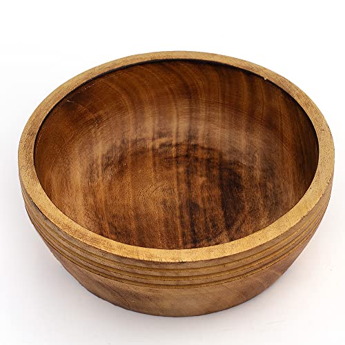 Beautiful Handmade 6x2 cms, Decorative Mango Wood Snack Serving Bowl For Dry Fruits Chips Coffee Table Countertop Display Key Bowl Tableware Kitchen Living Room Home Decor Accents Dinnerware (Antique) - Image 3