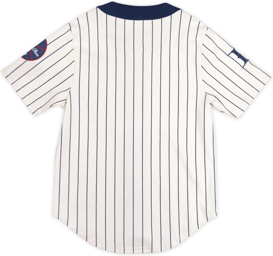 Big Boy Detroit Stars S2 Heritage Mens Baseball Jersey [Ivory White - M] - ID#62734