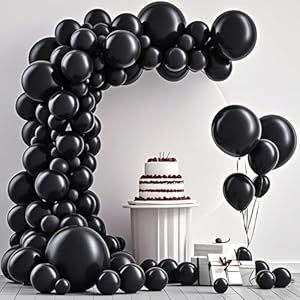 Black Balloon,145pcs Premium Black ...
