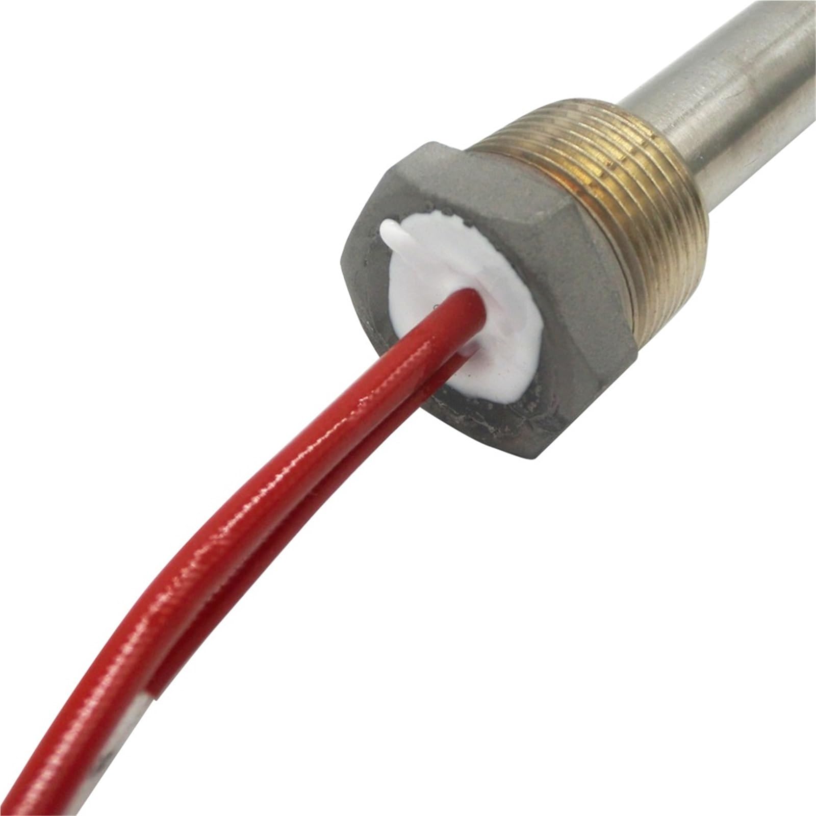 3/4 "DN20 Grzałki z wkładem gwintowanym, element grzejny ze stali nierdzewnej do podgrzewacza zbiornika na wodę, średnica rury 16mm (380V, DN20 16x350mm 2500W)