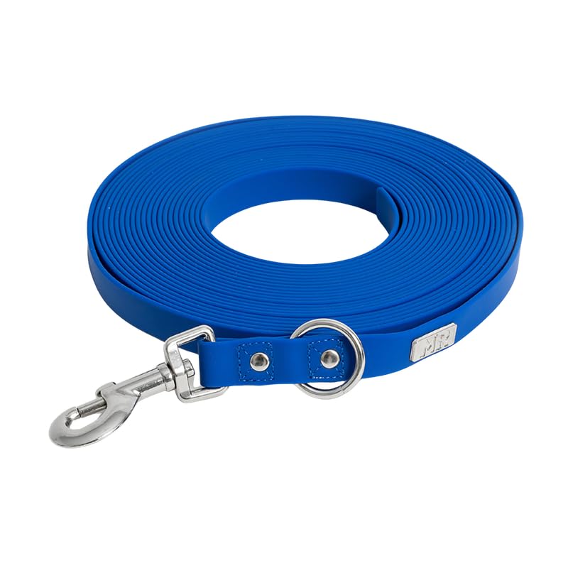 Martin Rütter – Hundeleine Schleppleine SoftVinyl 19mm breit Kobaltblau 10m lang – Dog Leash Wasser- & schmutzabweisend – Robuste Leine aus weichem PVC für Hunde – Pflegeleicht, hygienisch & UV-fest