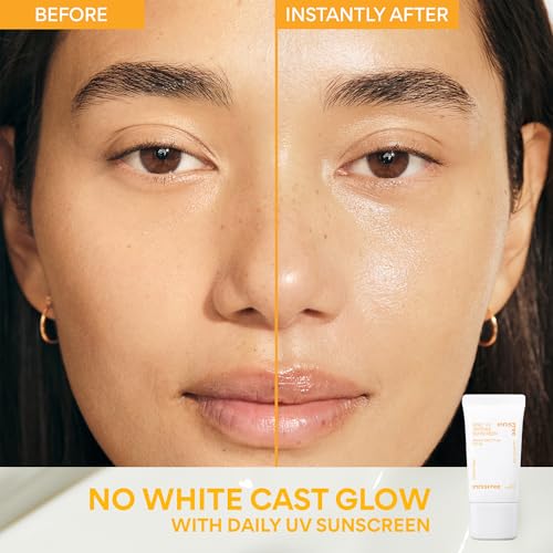 Image of innisfree Daily UV Defense SPF 50+ PA++++ Korean Face & Body Sunscreen, Broad Spectrum, Invisible Finish, No White Cast, Lightweight, Hydrating