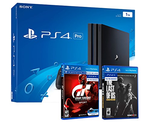 PS4 PRO 1TB Playstation 4 - PACK 2 Juegos 4K - Gran Turismo Sport 