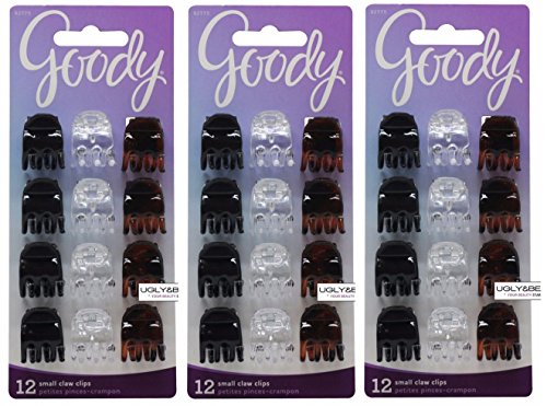 Goody Mini Claw Hair Clips, Assorted Colors, 12-count (1942509)