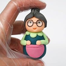 Grandma Cake Topper   Edible Sugar Fondant Decoration for Birthday, Anniversary, Celebration   Handmade Cake Decoration