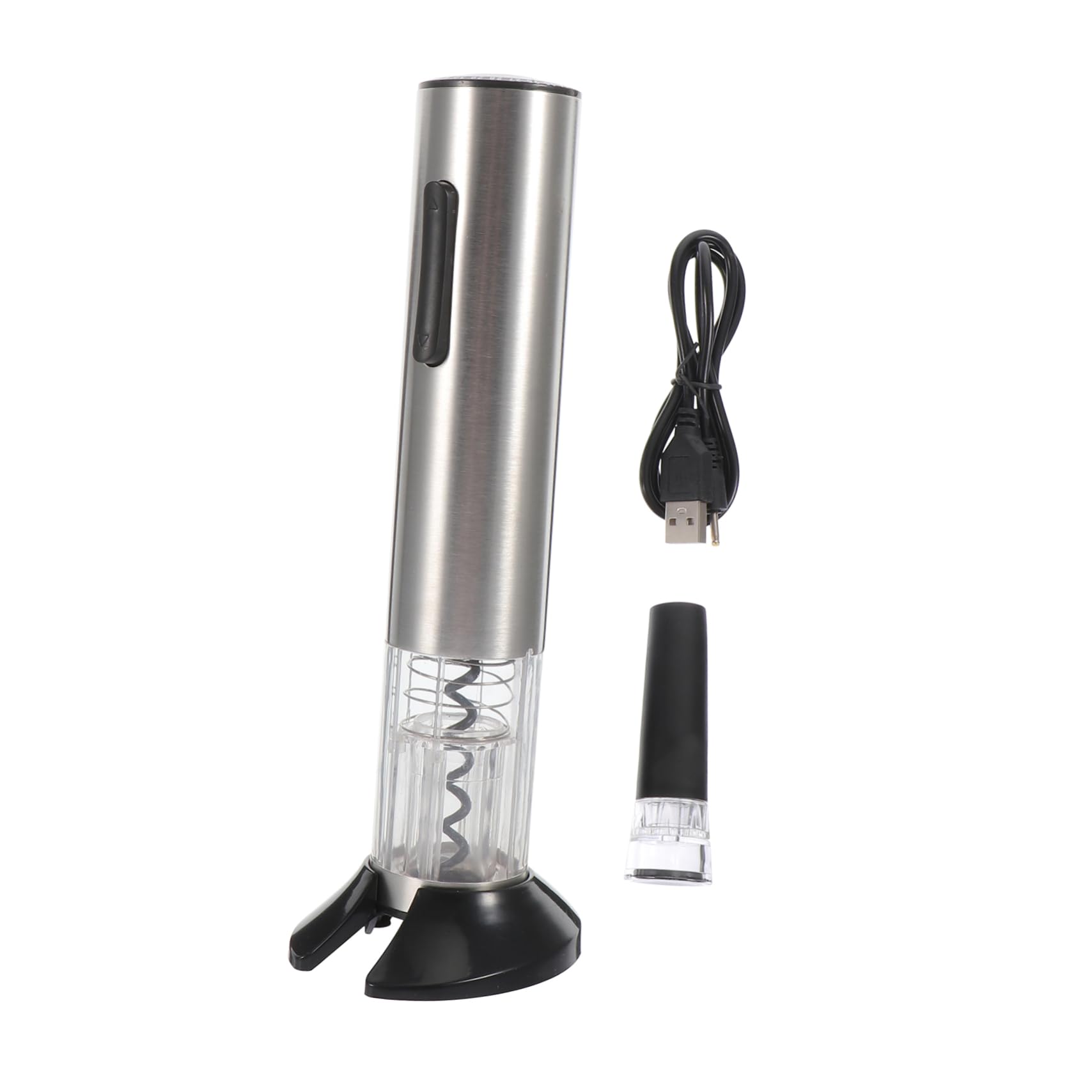 ABOOFAN 1Set Rechargeable Electric Wine Bottle Opener with USB Automatic Cork Remover for Home Party Bar and Wedding Use