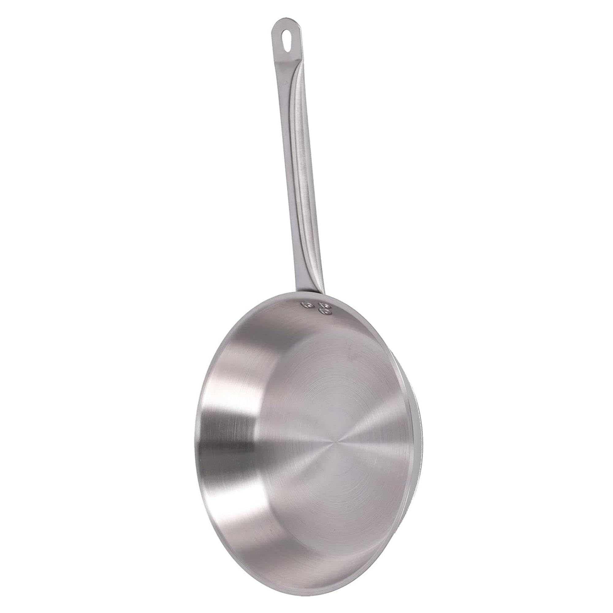 Well Home Set di 3 padelle Ø20Ø24Ø28 cm in acciaio inox, adatte per induzione e senza antiaderente
