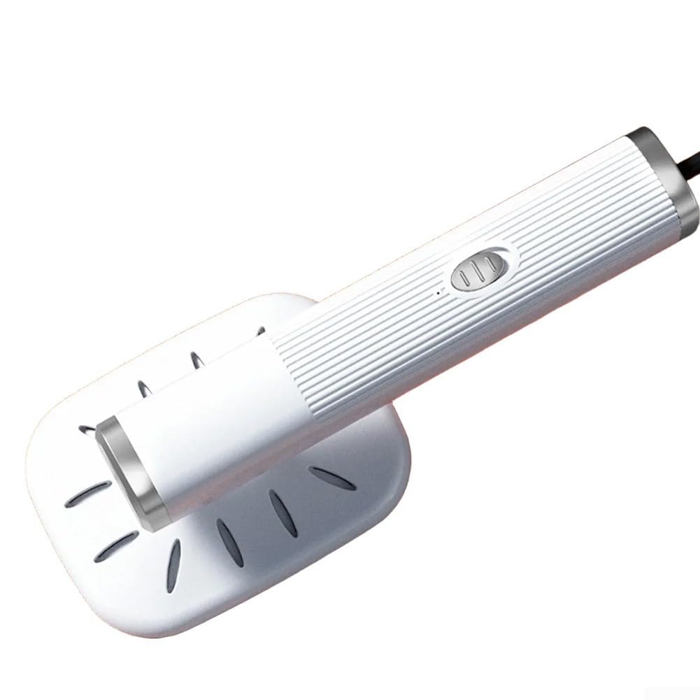 USB Rechargeable Handheld Steam Iron - Compact Garment Steamer with 180 Degree Rotation, For Mini Steamer for Travel and Home Ironing (white)