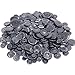 Swpeet 650 Pieces Assorted Sizes Resin Buttons 2 and 4 Holes Round Craft Buttons for Sewing DIY Crafts Manual Button Painting (Black)
