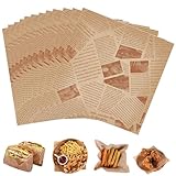 Photo Gallery 200 fogli carta alimentare, 18x18cm carta da imballaggio alimentare, resistente all acqua e all olio, per panini, patatine fritte, hamburger, formaggio, torte, burro Photo Gallery 200 fogli carta alimentare, 18x18cm carta da imballaggio alimentare, resistente all acqua e all olio, per panini, patatine fritte, hamburger, formaggio, torte, burro