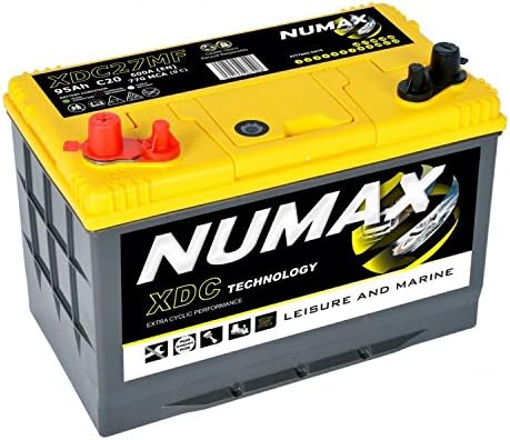 Numax 12V 95AH XDC27MF Deep Cycle Leisure Marine Battery Motorhome Caravan Boat - NCC VERIFIED