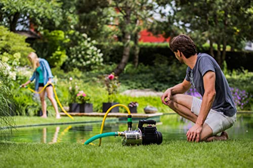 T.I.P. Edelstahl Gartenpumpe GP 3000 INOX - Leistungsstarke 550 W Pumpe mit 2950 l/h Leistung und thermischer Überlastschutz - Robustes, korrosionsbeständiges Pumpengehäuse, 30111