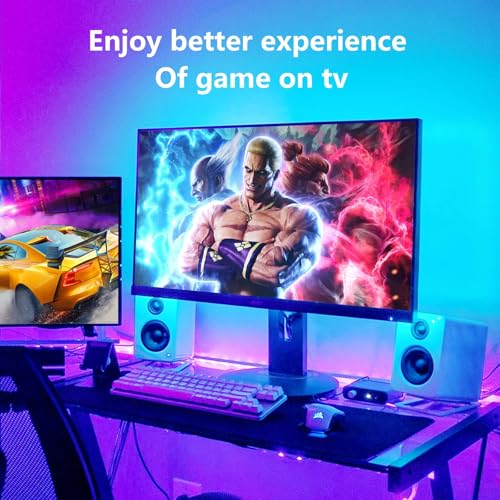 TASMOR 5M USB Powered LED Light Strip, RGB LED Strip Light with Remote, Music Sync, 4 Dynami Modes 16 Colors Dimmable, TV LED Backlight for Bedroom, Party, Kitchen, PC - Image 3