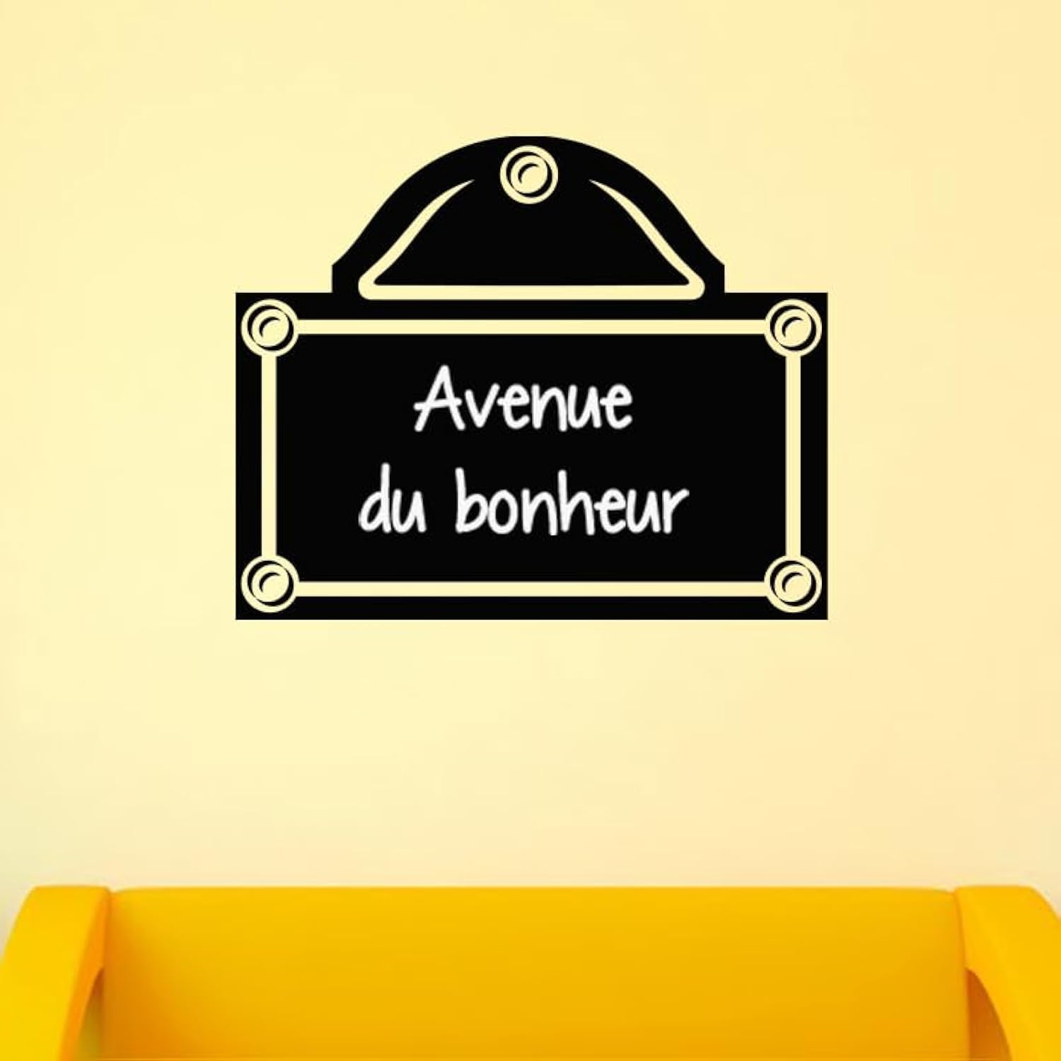 Ambiance Sticker Blackboard Slate – Removable Adhesive Wall Stickers – Street Sign – H55 x L75 cm