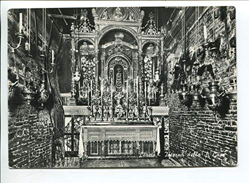 1954 Loreto interno della Santa Casa TIMBRO Ancona FG B/N VG