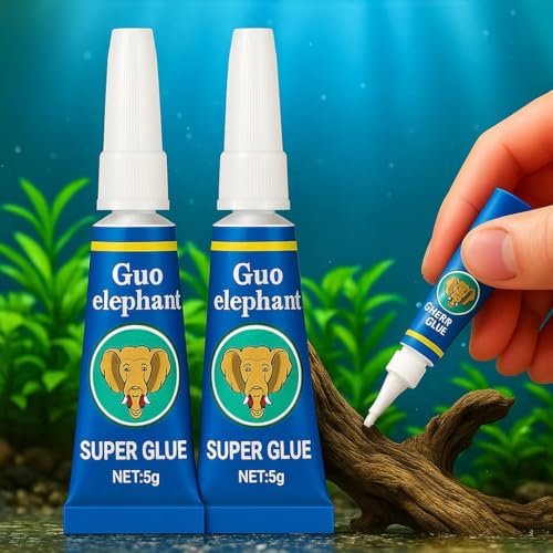 Image of VAYINATO Petzlifeworld Instant Elephant Glue For Rock, Driftwood, Aquarium Plants Aquascaping Tool 10Gm (5Gm X 2 | 2 Pcs)