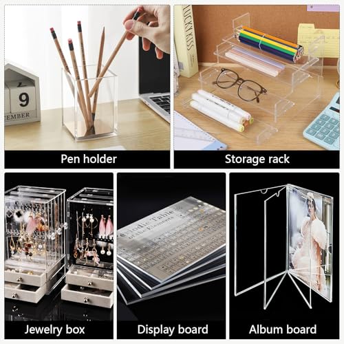 Besarme D9930K-11-N 2 Pcs Clear Acrylic Sheets 8 X 12 Inch thumb #5