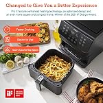 Cosori 12-in-1 Air Fryer 5.8QT, Toast, Bake, Nutrition Facts for 100+ In-App Recipes, AdaptIQ Tech Fast Cook, for Main & Side Dishes, Snacks, Leftovers, Detachable Square Basket, Dishwasher Safe - Image 2