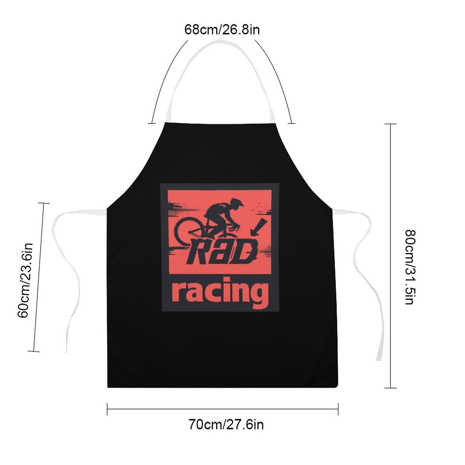 Rad Racing Cycling Bikes Apron Adjustable Bib Lightweight Chef Cooking Waterproof Aprons