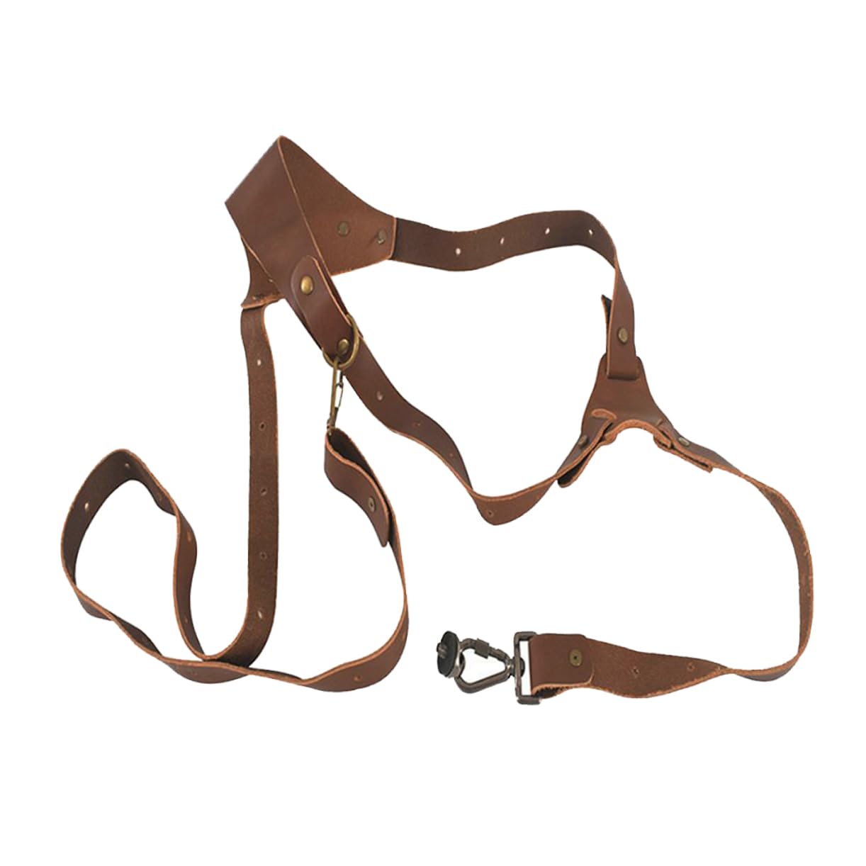 Gadpiparty Bandoulière en Cuir Marron Réglable pour Appareil Photo