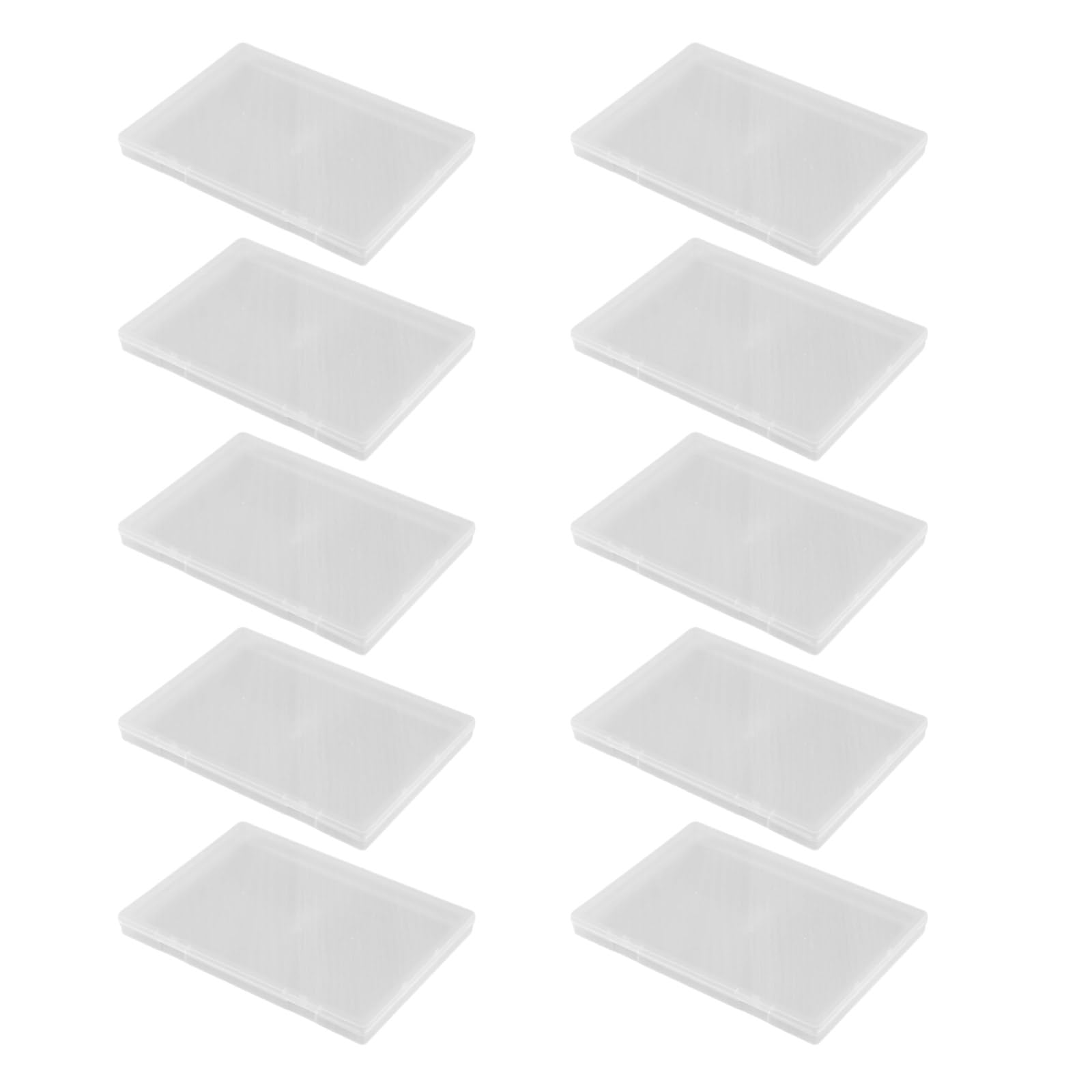 Buxuaaaa 10pcs Multipurpose Clear Storage Boxes Effective Clear Storage Bins Portable Container for Household Use Container