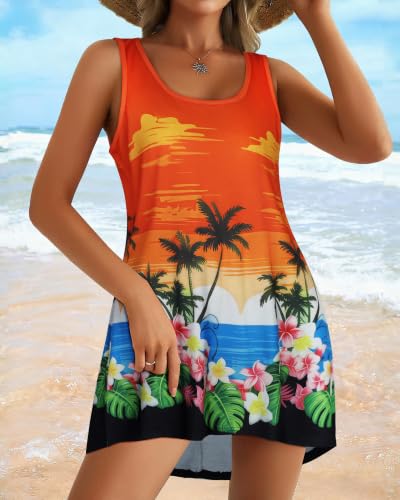 Image of Swimsuit Coverup for Women Bikini Sleeveless Beach Bathing Suit Cover Up