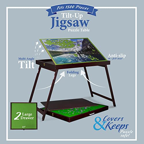 1500 Piece Tilting Wooden Jigsaw Puzzle Table 2 Large