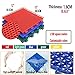 12 inch Modular Interlocking Floor Tiles，Gymnasium Basketball Court Playground Public Leisure Place DIY Puzzle Sports Flooring (Color : Red, Size : 10PCS)