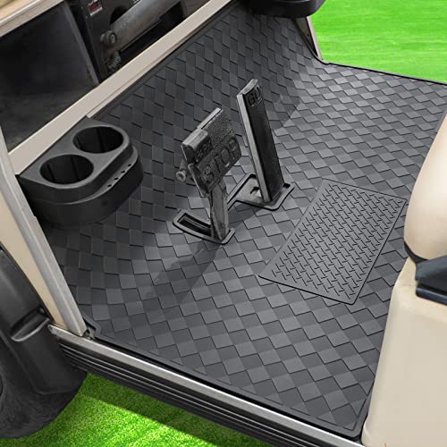 Roykaw Club Car Ds Golf Cart Mat Full Coverage Floor Liner For Club Car Ds (1982-2013) & Villager (1982-2018), Non-Slip Designed And Easy To Clean, Heavy-Duty Design/Lays Flat Well/Fits Like A Glove #TOP3