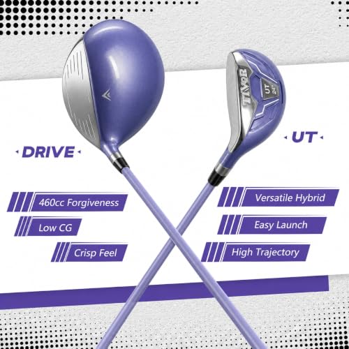 Womens 7-Piece Golf Set Purple