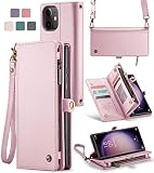 ASAPDOS iPhone 12 Mini Case Wallet,Retro PU Leather Strap Wristlet Flip Case with Magnetic Closure,[