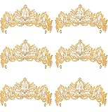 ZeroStage Gold Crown for Women Princess Tiara Wedding Birthday Bride Queen Fairy Little Girls Gifts