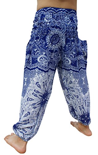 Image of Full Funk Rayon Smock Waist Child Lounging Comfortable Elephant Aladdin Pants