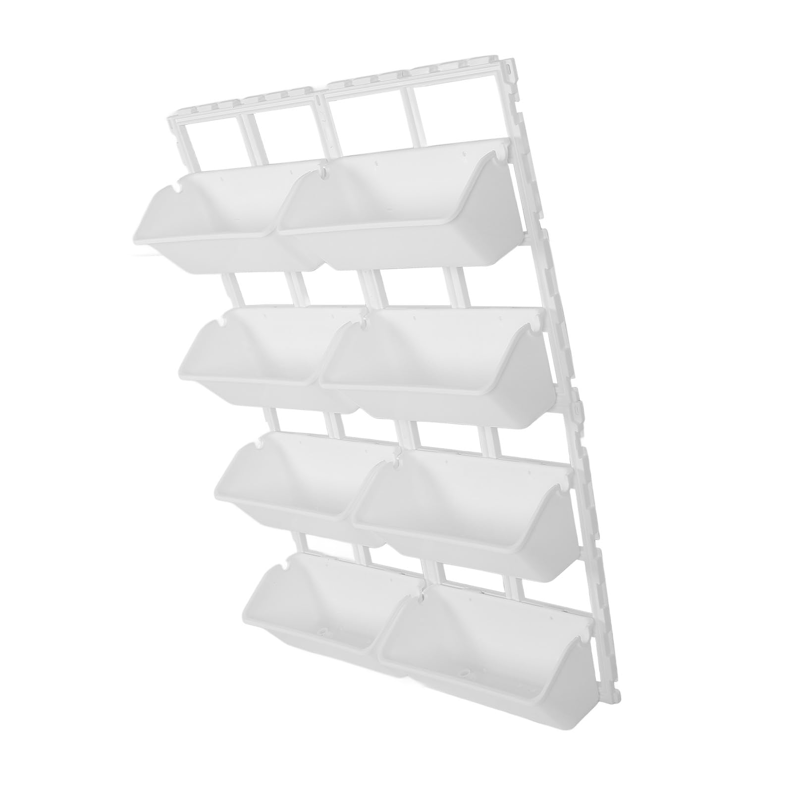 Cocoarm Pionowa Donica ścienna PP ABS Wisząca Donica ścienna 106 X 67 Cm Możliwość Połączenia z Podwyższonymi Grządkami na Balkon Patio Płot Ganek Ogrodnictwo w Pomieszczeniach i na Zewnątrz (WHITE)