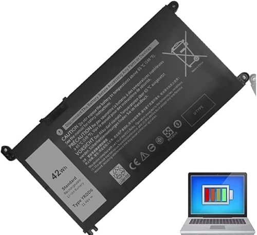 42Wh YRDD6 1VX1H Battery for Dell Inspiron 5482 5485 7586 3583 5491 5591 5481 3310 2-in-1 5593 5584 3493 3593 3793 5480 3582 5581 5590 3584 5493 5585 5594 5598 3501 P93G001 VM732 Vostro 3491 5490