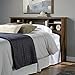 Sauder River Ranch Full/Queen Bookcase Headboard, in Grand Walnut Finish