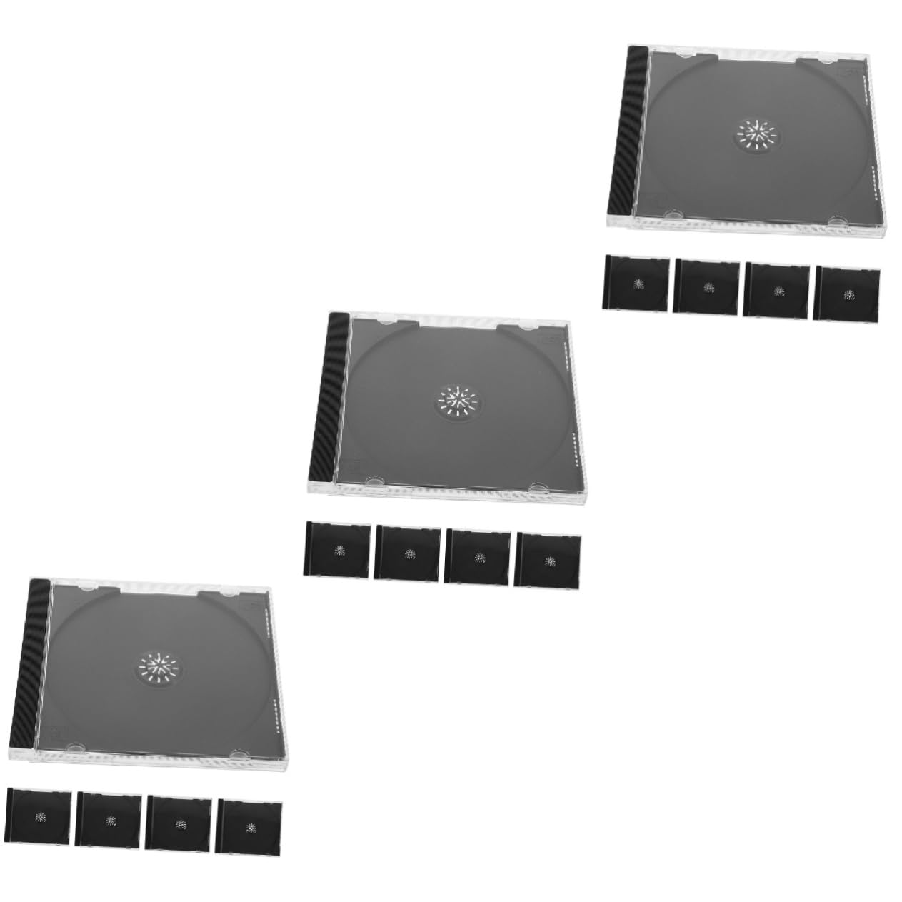 Garneck 3 Set Di Organizer Portatili Custodia Riutilizzabile Materiale Sicuro Per Dvd Compatto E Facile Da Trasportare Per Viaggi Casa Auto 5 Pezzi * 3