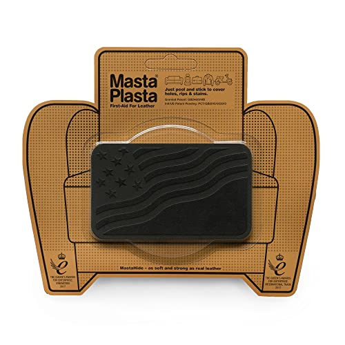 MastaPlasta Parche Autoadhesivo PREMIUM para Reparación Instantánea de Gamuza. GAMUZA NEGRO. Elije el Tamaño y el Diseño. Primeros Auxilios para Sofás, Asientos de Coche, Bolsos, Chaquetas