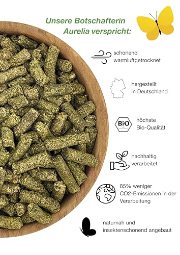 Esparsette Cobs Bio (20kg), WiesenGold® Bio-Esparsette Pellets/Cobs – Premium Pferdefutter, naturnaher Anbau, Heimtierfutter, natürliche Wurmkur