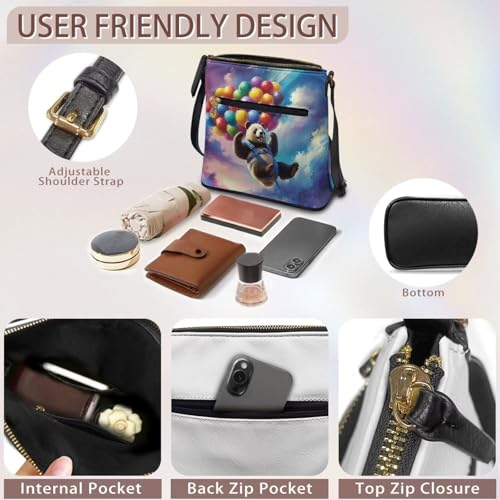 Bolso de hombro de cuero PU suave para mujer miniatura 5
