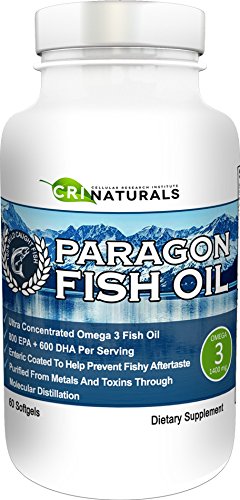 Paragon Fish Oil - Purest - Triple Strength - Omega 3 Fish Oil - Burpless - Highest - EPA + DHA