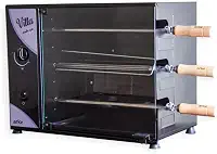 Churrasqueira a Gás Rotativa Arke Vitta 3 Espetos Preto Glp 127v