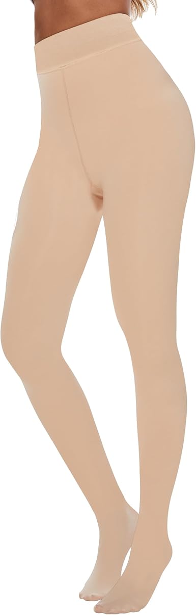 TNNZEET Fleece Lined Tights Women — Pantyhose Colorful Opaque Black Sheer Thermal Winter Warm Leggings Under Dress