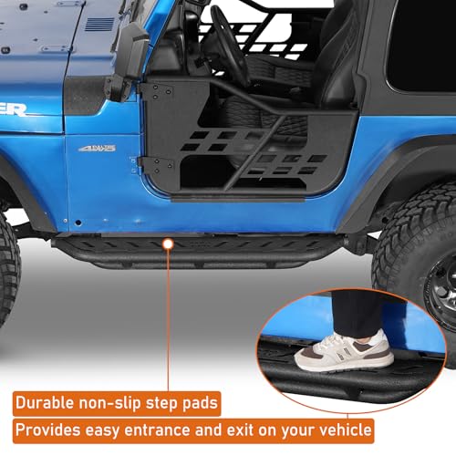 Estribos laterales para Jeep Wrangler 1997-2006 miniatura 3