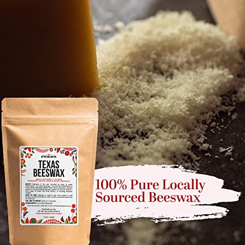 Beeswax For Candle Making | Pure, Natural Bees Wax Bar | | Skateboard Wax And Waxing Furniture Polish | Use For Lotion And Lip Balm Making | Sourced In The State Of Texas From Local Beekeepers | 1 Lb By Better Shea Butter #TOP1