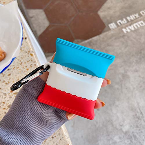 Airpod Case, Cute 3D Funny Ruffles Cartoon Soft Silicone Cover, Kawaii Cool Keychain Design Skin, For Girls Children And Boys Airpod 1/2 Case (Kansdf/2/Ruffles) #TOP6