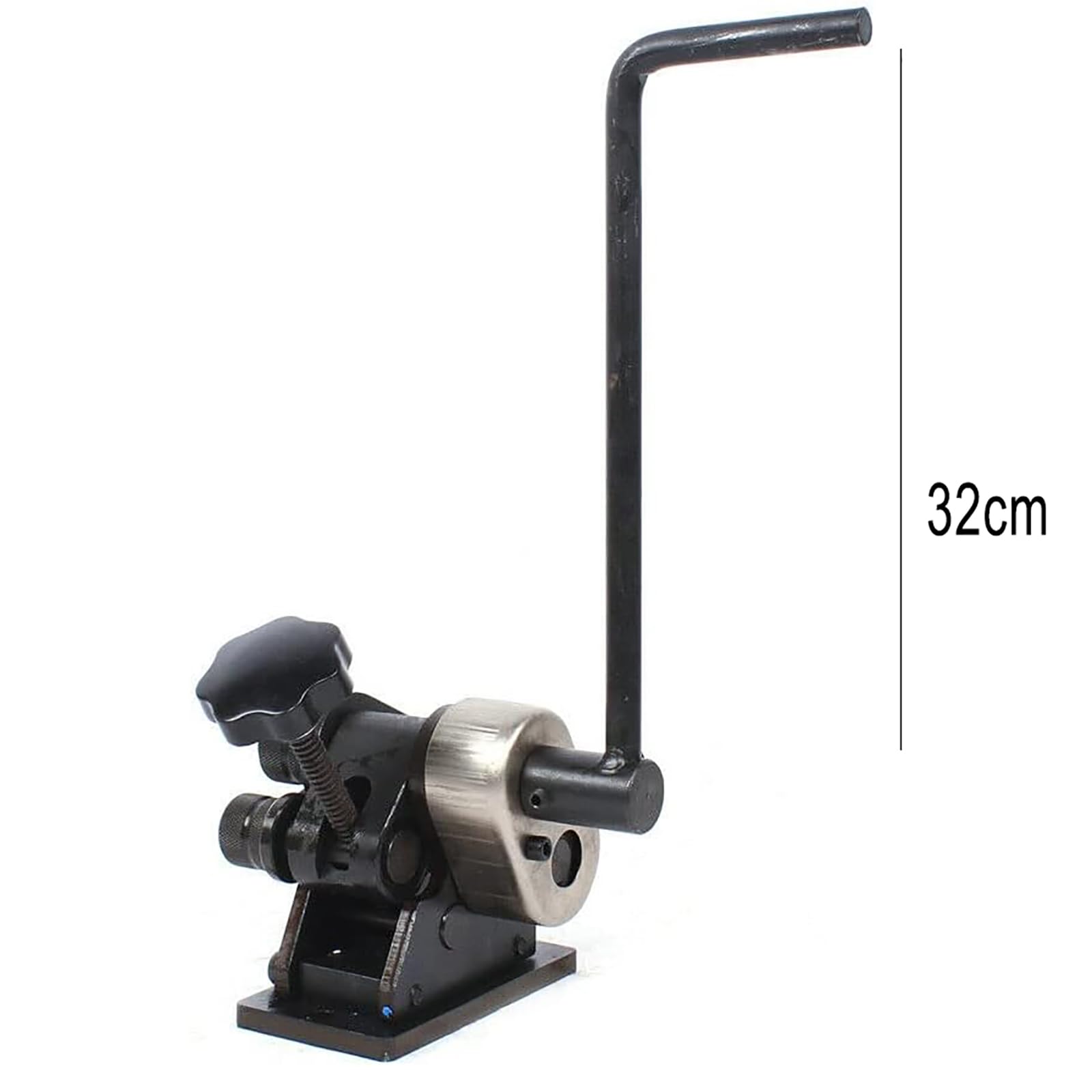 Giętarka rolkowa ze stalowym pierścieniem do 1/10.2 cm okrągłego i 2,5 cm x 2,5 cm, giętarka do rur ręcznych z uchwytem 32 cm, narzędzie do gięcia rur rolkowych