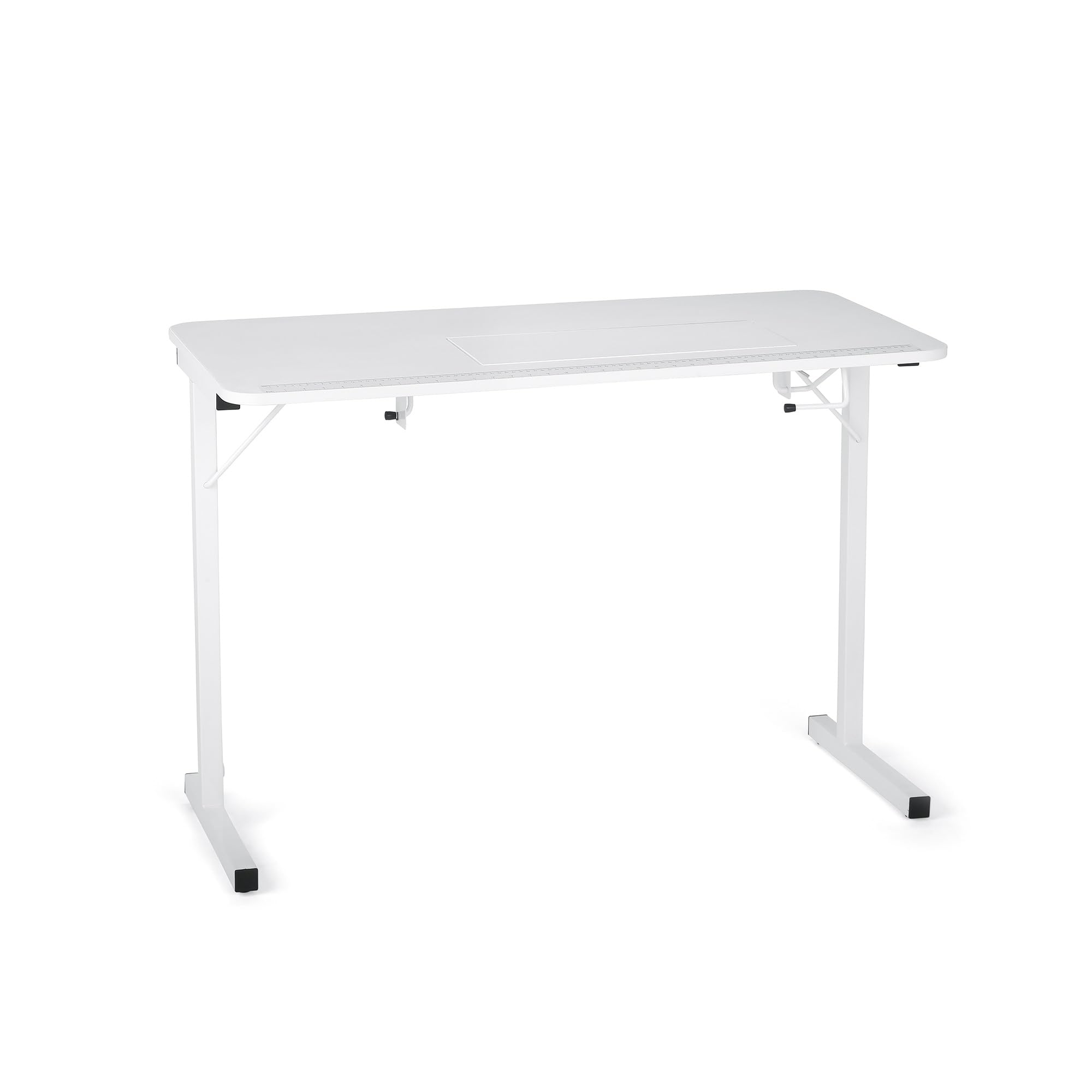 Ergode Gidget I Sewing Table - 2-Position Lift, Sturdy Steel Legs, Built-in Measuring Guide, Foldable & Fits Machines Up to 35 lbs
