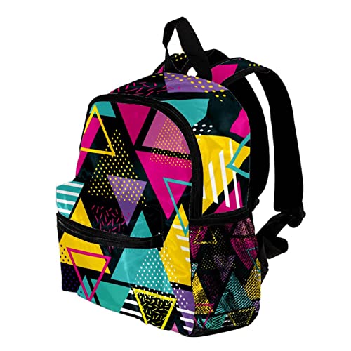 Sac à dos pour garçons et filles au look mignon géométrique